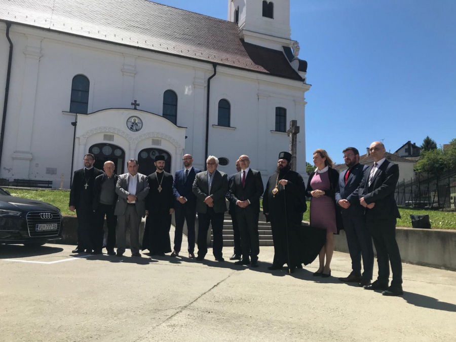Miloš Vučević posetio Vukovar i sa vladikom Heruvimom obišao srpske institucije na istoku Hrvatske (FOTO)