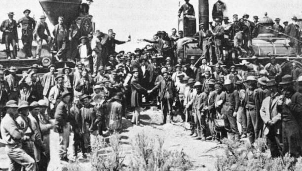 NA OVAJ DAN 1869.  Završena je transkontinentalna železnica, objedinjujući Sjedinjene Države