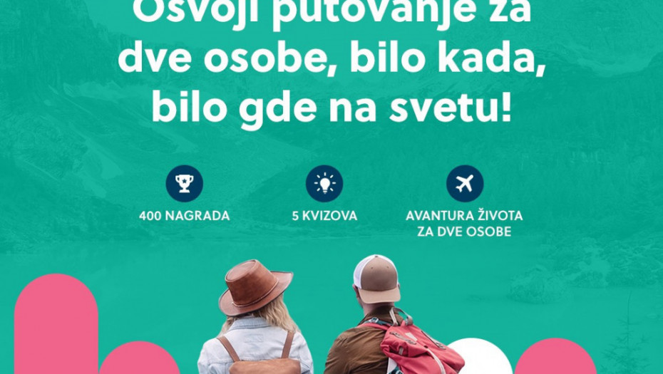 Najzanimljivija vest ove nedelje - Osvojite putovanje za dve osobe, bilo kada, bilo gde na svetu!