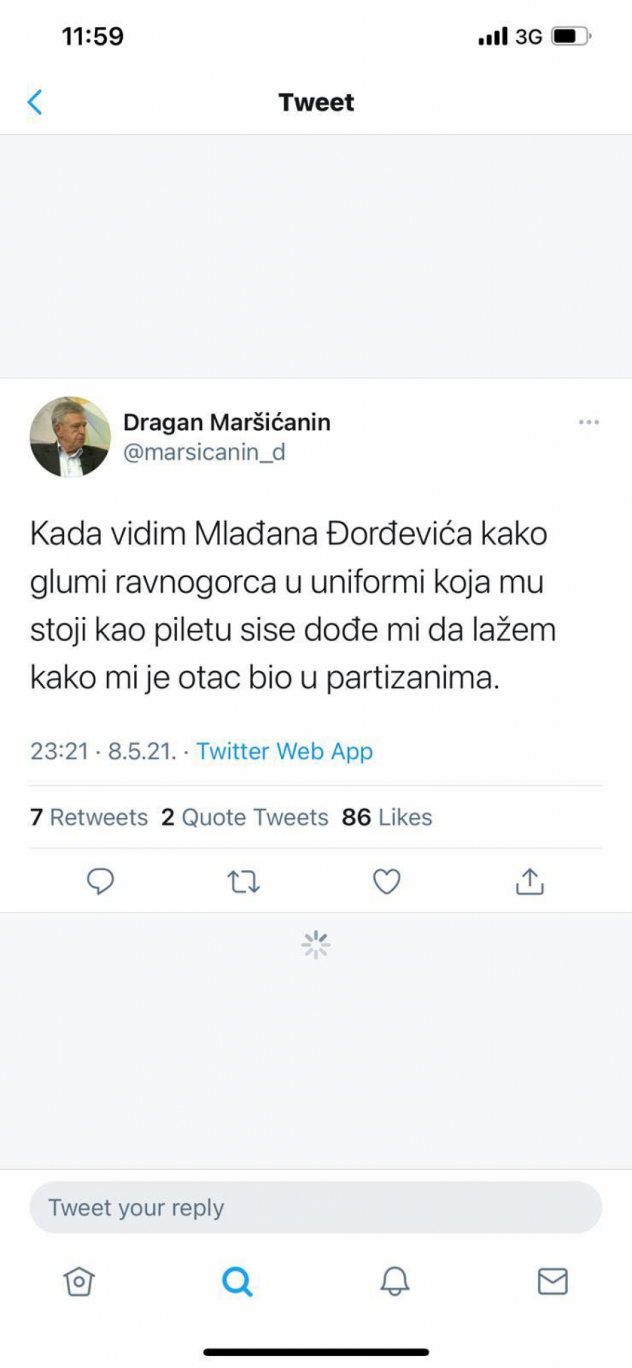 Maršićanin demolirao Đilasovog kuma: Ne glumataj, uniforma ti stoji kao piletu SI*A