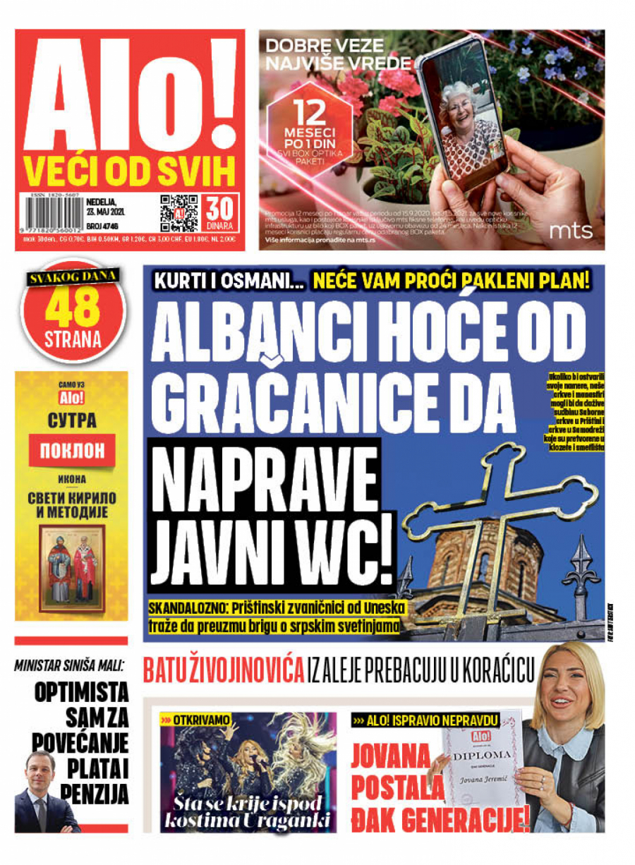 Pakleni plan Kurtija i Osmani: Albanci hoće od Gračanice da naprave javni WC!