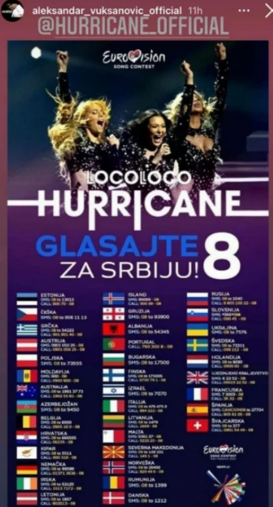 SRPSKA ESTRADA NE SPAVA Celim srcem svi uz Uraganke, Ceca i Lukas oduševili čestitkama!