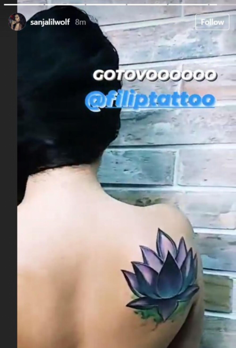 KAO OD MAJKE ROĐENA Skinula se Sanja Vučić i pokazala novu tetovažu kojom je ulepšala ovaj deo tela (FOTO/VIDEO)