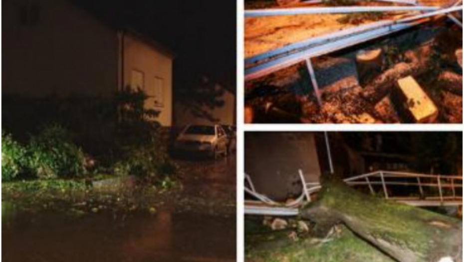 APOKALIPSA KOD KOMŠIJA! Snažan vetar rušio drveće u Zagrebu (FOTO/VIDEO)