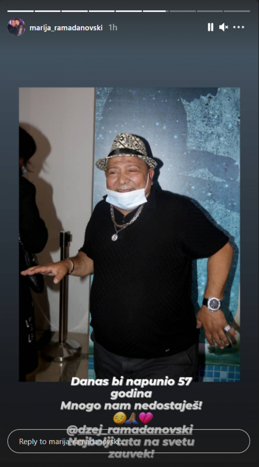 IZGUBILI SMO NAJVEĆI OSLONAC KADA JE ON OTIŠAO Oglasila se ćerka Džeja Ramadanovskog, pa progovorila o životu nakon smrti oca