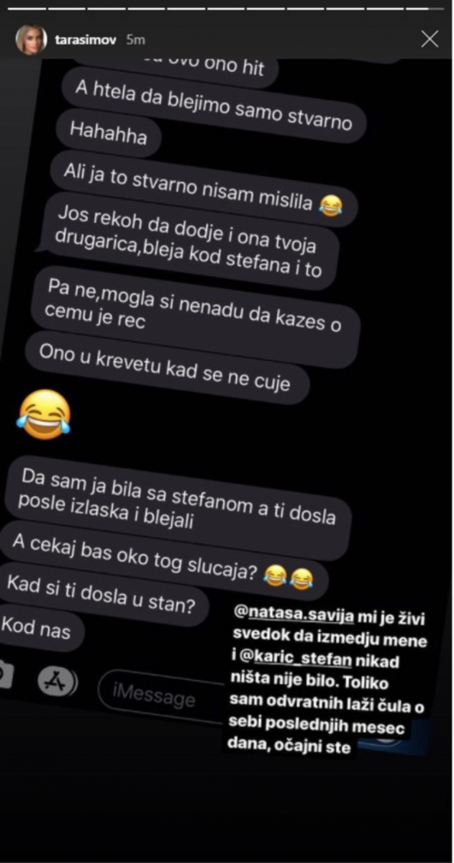 IZGORELA OD BESA Taru Simov sada povezuju sa Stefanom Karićem, isplivala prepiska nje i Šavija koja otkriva sve (FOTO)