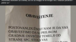 STANARI ZGRADE NA ŽARKOVU ZANEMELI OD PORUKE:  Kučići u stanovima su greh, sve prepuštamo vašoj savesti FOTO