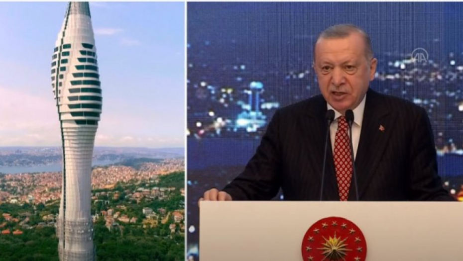 ERDOGAN OTVORIO NAJVIŠU GRAĐEVINU ISTANBULA: Pogledajte kako izgleda impresivni toranj (VIDEO)