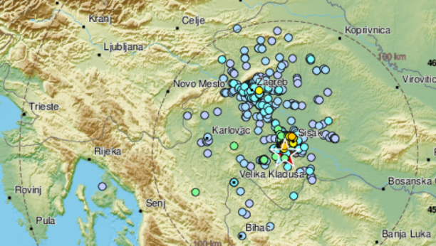 EPICENTAR NADOMAK PETRINJE Zemljotres pogodio Hrvatsku