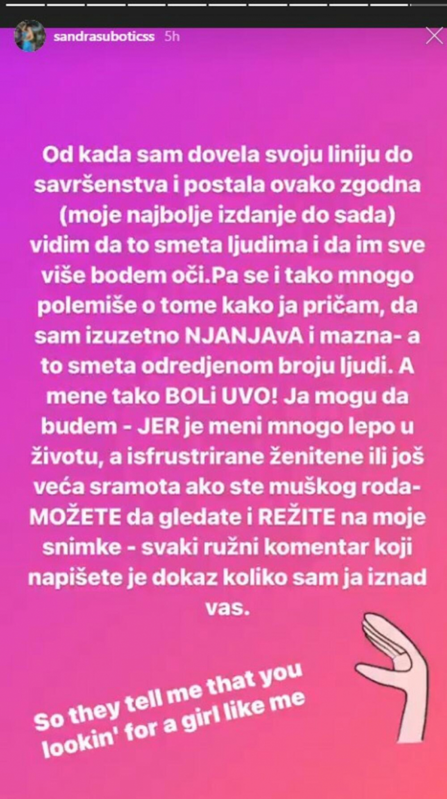 MOŽETE DA GLEDATE I REŽITE! Aleksandra Subotić bez dlake na jeziku oplela po isfrustriranim ženama koje je prozivaju, nije štedela reči, a potkačila i muškarce! (FOTO)