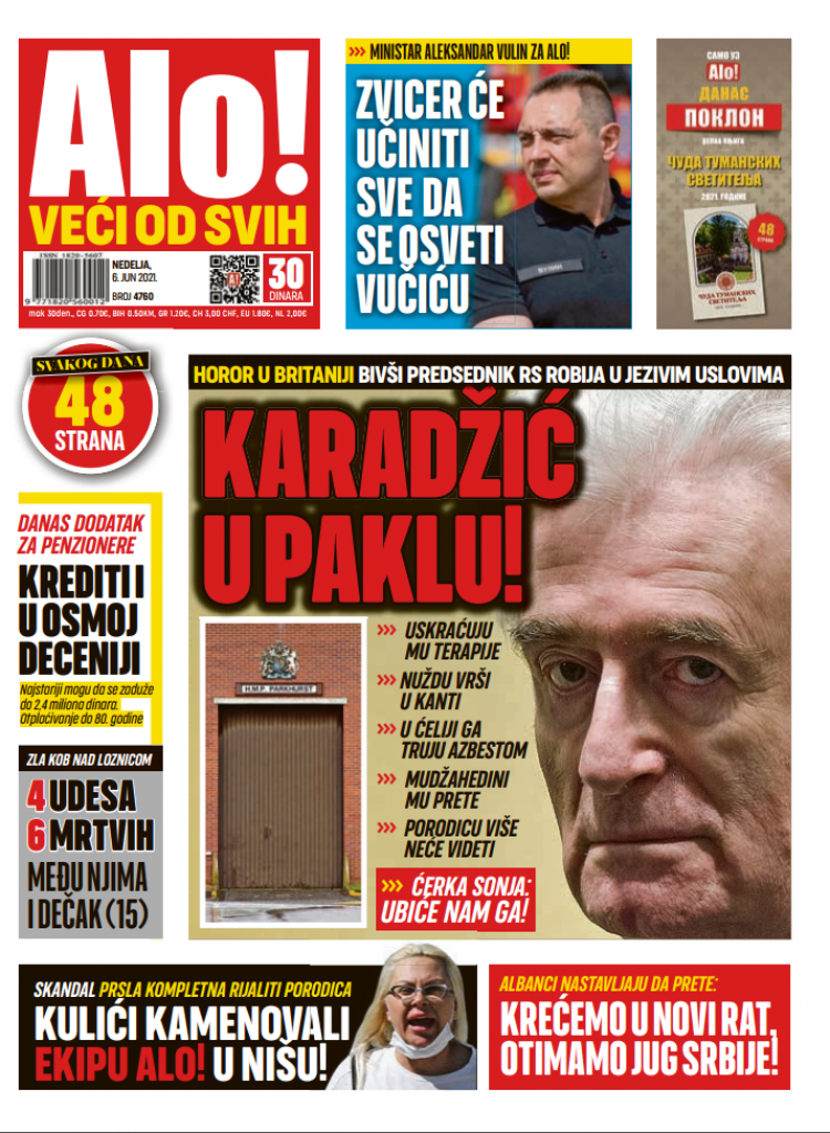 HOROR U BRITANIJI Bivši predsednik RS robija u jezivim uslovima