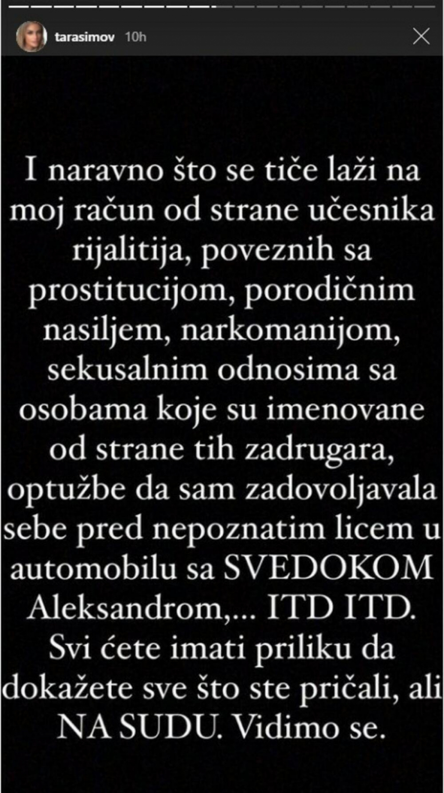 PROSTITUCIJA, DROGA, SKANDALI! Marko Đedović izneo nove brutalne stvari iz Tarinog života, Simova se oglasila i javno zapretila nekadašnjem prijatelju!