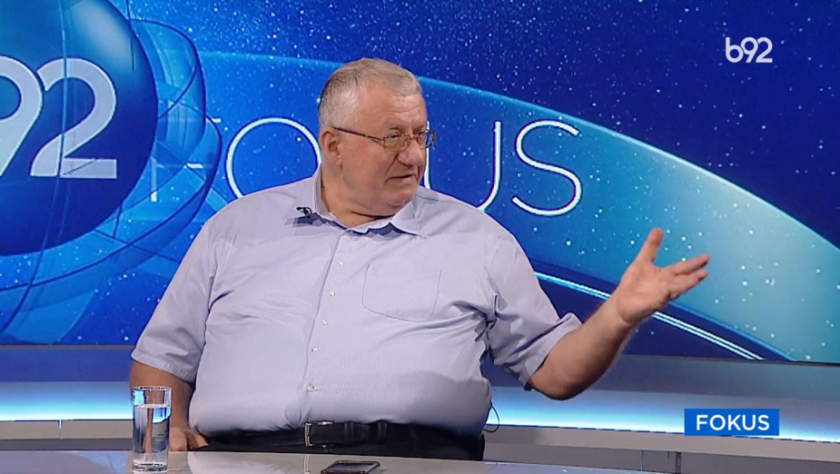 Vojislav Šešelj u emisiji Fokus na B92