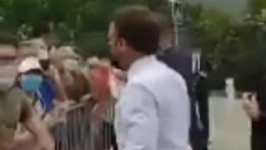MAKRON POPIO ŠAMARČINU! Francuz ga pozvao preko ograde, a onda je pljesnulo! (VIDEO)