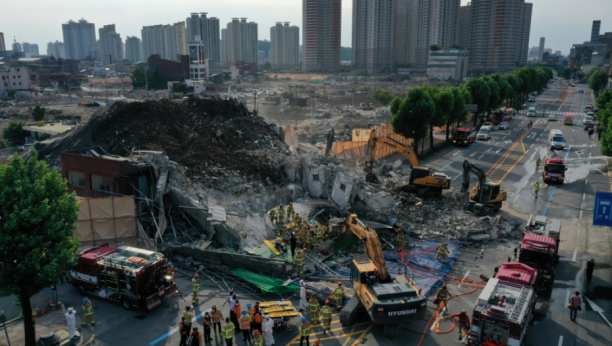 STRAVIČNO U JUŽNOJ KOREJI Zgrada koja se srušila teško povredila osmoro ljudi