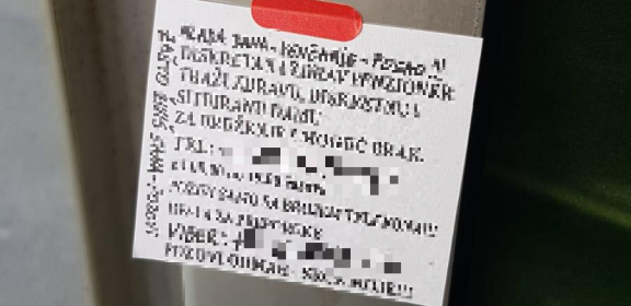 "TRAŽIM ZDRAVU I DISKRETNU!" Hit poruka osvanula na stanici u Beču na srpskom jeziku (FOTO)