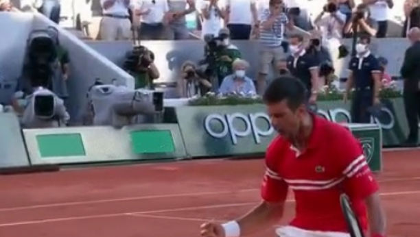 KAKVO SLAVLJE! Nole je bio miran, a onda je usledila EKSPLOZIJA! (VIDEO)