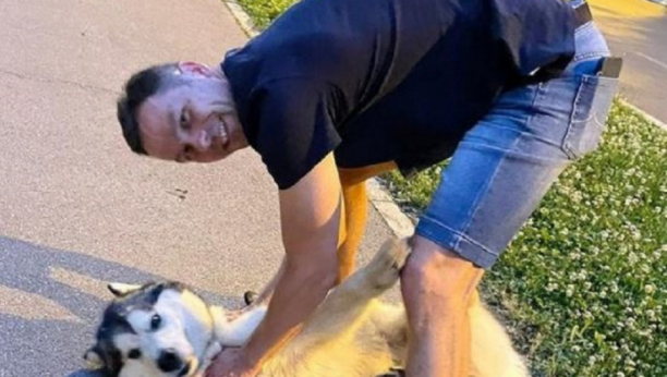 SINIŠA MALI OBJAVIO SLIKU SA PSOM Na kraju radnog dana, druženje i šetnja sa Tviksijem