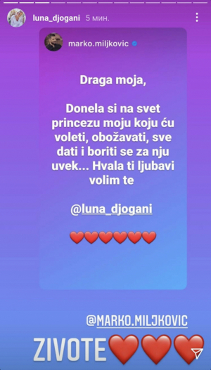 OGLASILA SE NOVOPEČENA MAMA Luna Đogani odmah nakon porođaja poslala svima jasnu poruku! (FOTO)