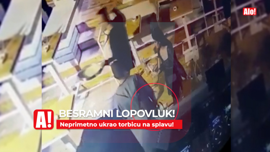 BESRAMNI LOPOVLUK Podmukla krađa na beogradskom splavu, pogledajte kako su mladiću ukrali torbicu (VIDEO)