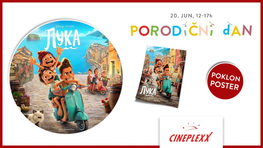 LETO NA PORODIČNOM DANU U CINEPLEXX BIOSKOPIMA Nova sinhronizovana Dizni i Piksar animacija za sve mališane 20. juna