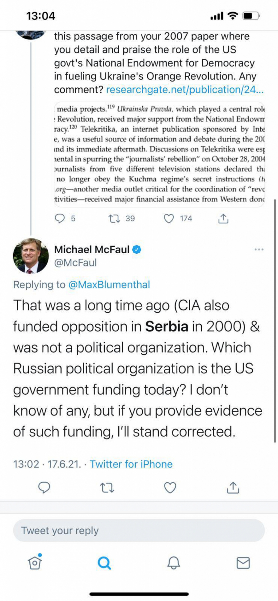 AMERIČKI DIPLOMATA OTKRIO Opoziciju u Srbiji je stvorila CIA