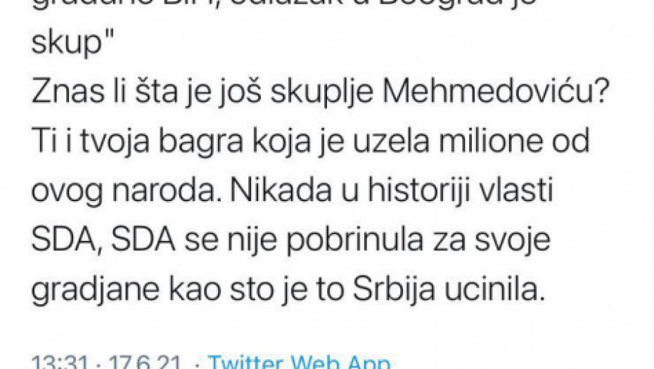 Šemsudin Mehmedović naišao na osudu javnosti u BiH