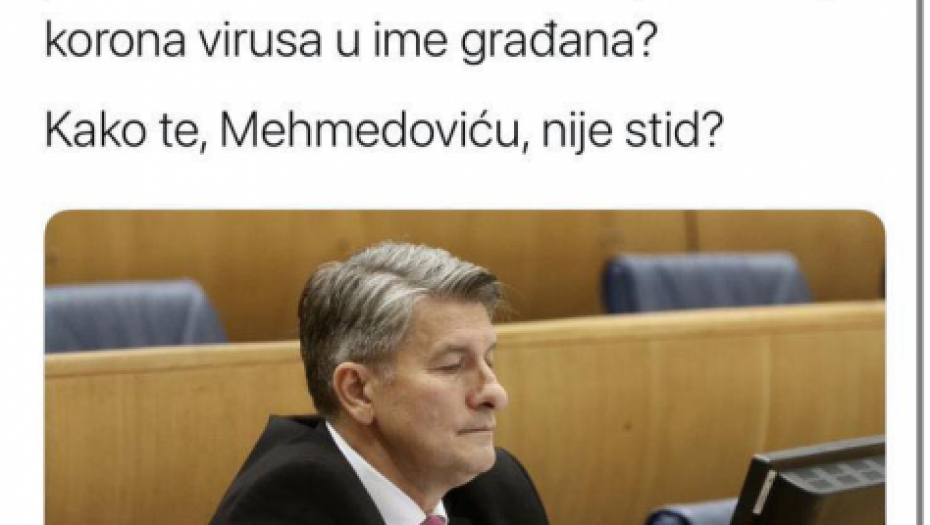 Šemsudin Mehmedović naišao na osudu javnosti u BiH