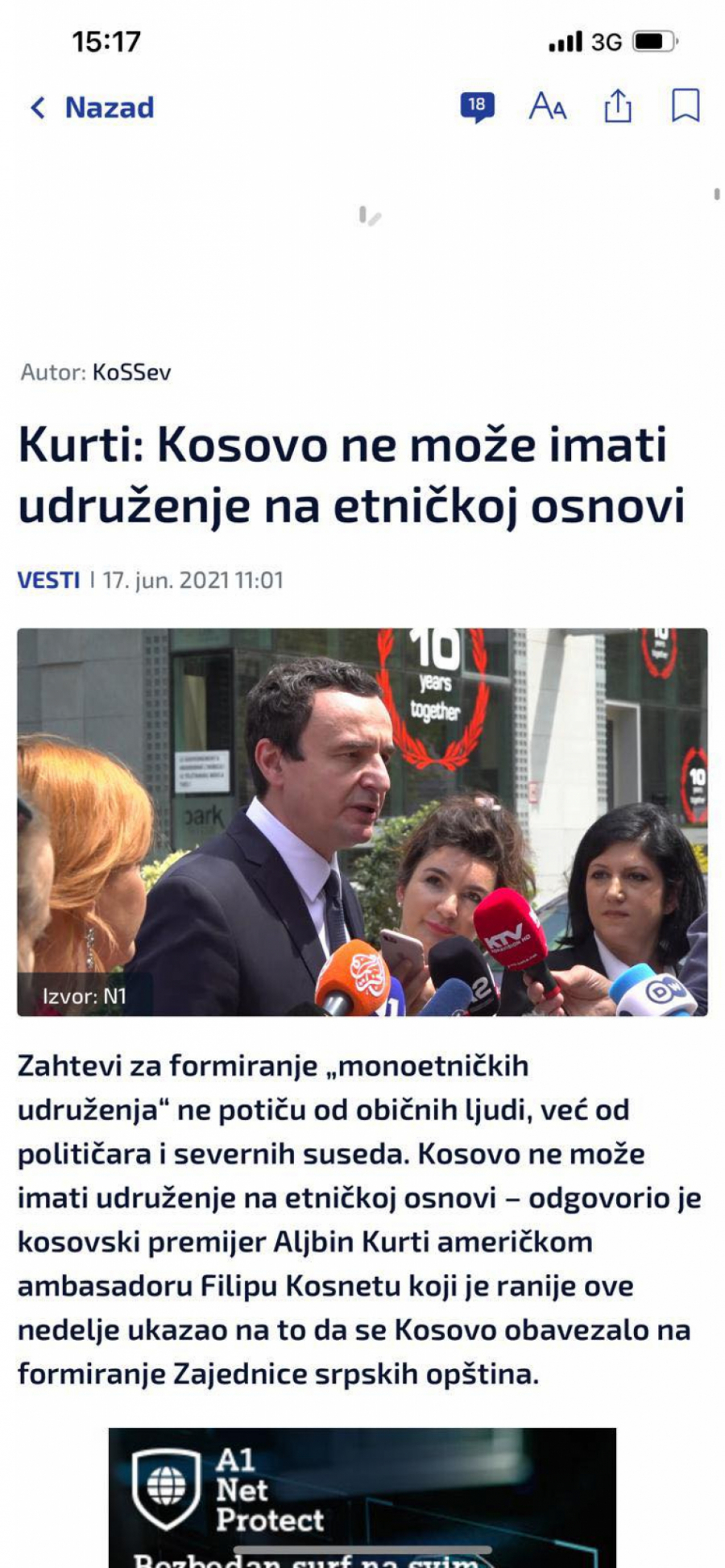 ISTORIJA NE POČINJE OD KURTIJA Američki ambasador ponovio Vučićeve reči, a Đilasovim medijima važnije šta kaže lažni premijer (FOTO)