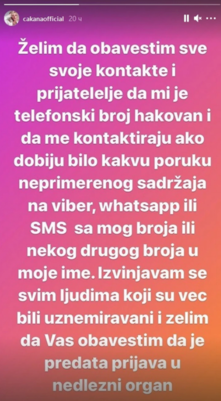 PROLAZI KROZ DRAMU! Pevačica morala da se oglasi, slučaj hitno prijavila policiji! (FOTO)