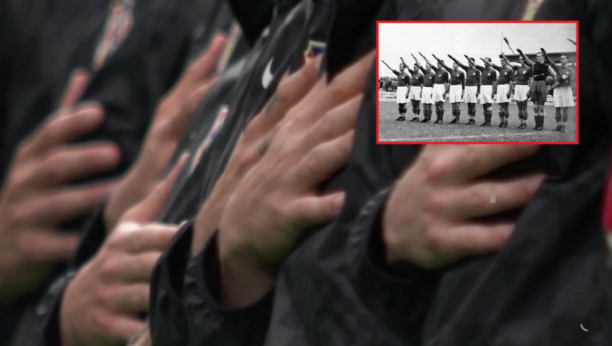 HRVATSKA IGRA U DRESOVIMA NDH Prst u oko srpskim žrtvama - Ustaške boje na Evropskom prvenstvu (FOTO)