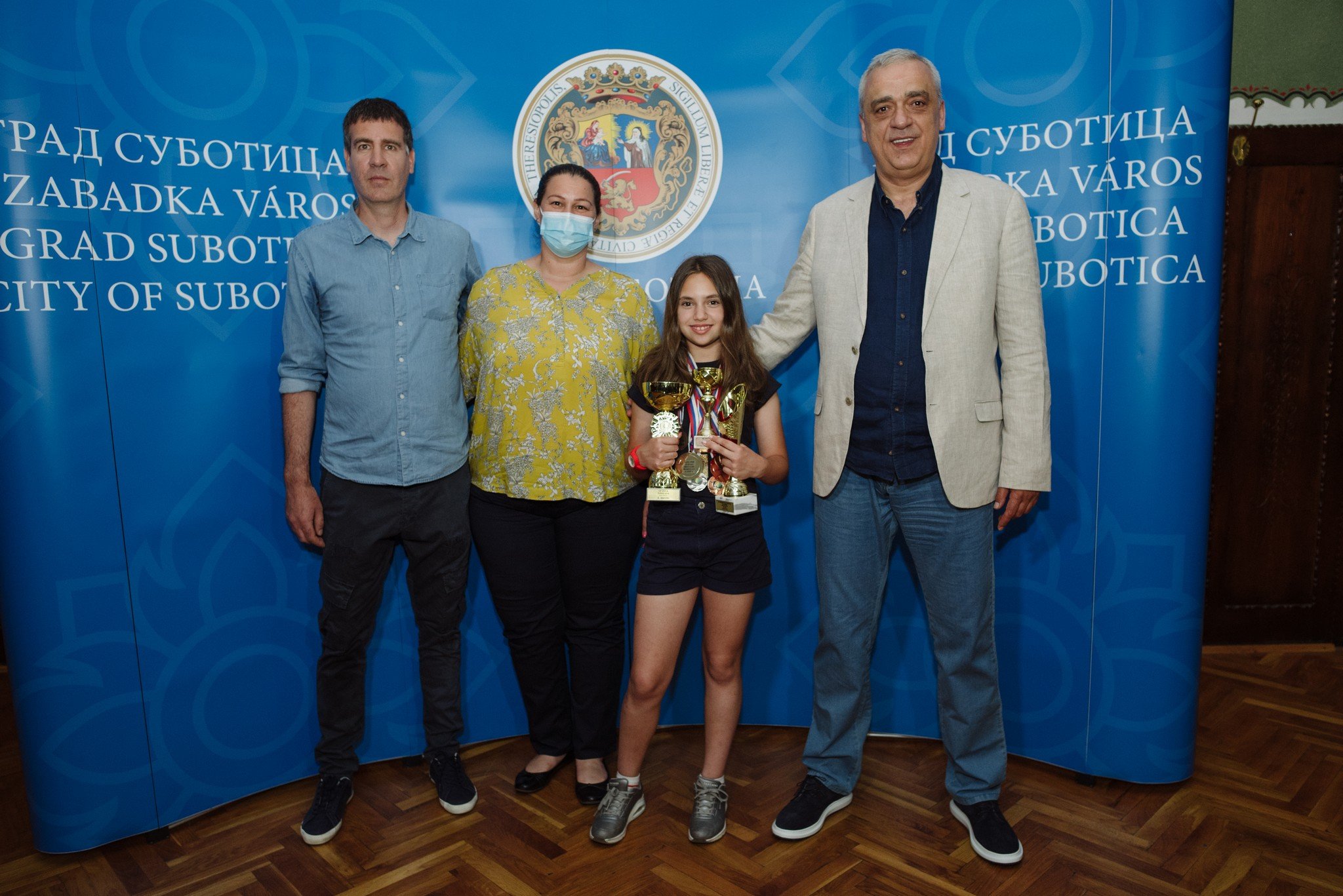 Uspešna mlada teniserka na prijemu kod gradonačelnika Bakića