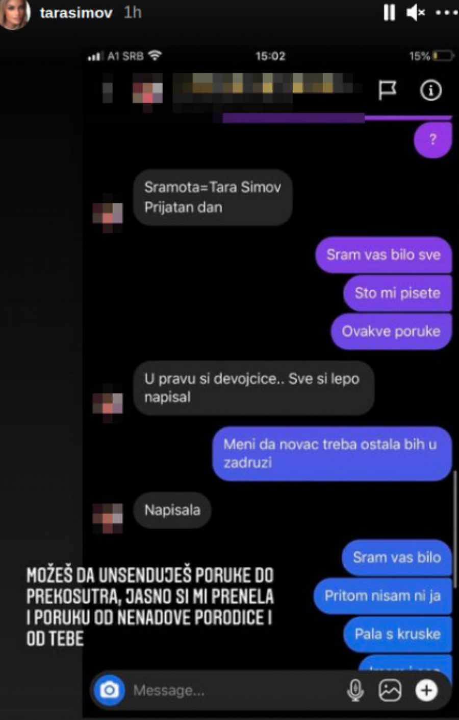 ISPLIVALA PREPISKA Kako se bliži finale Zadruge, klupko se odmotava, Tara objavila skandalozne poruke od Nenadove porodice (FOTO)