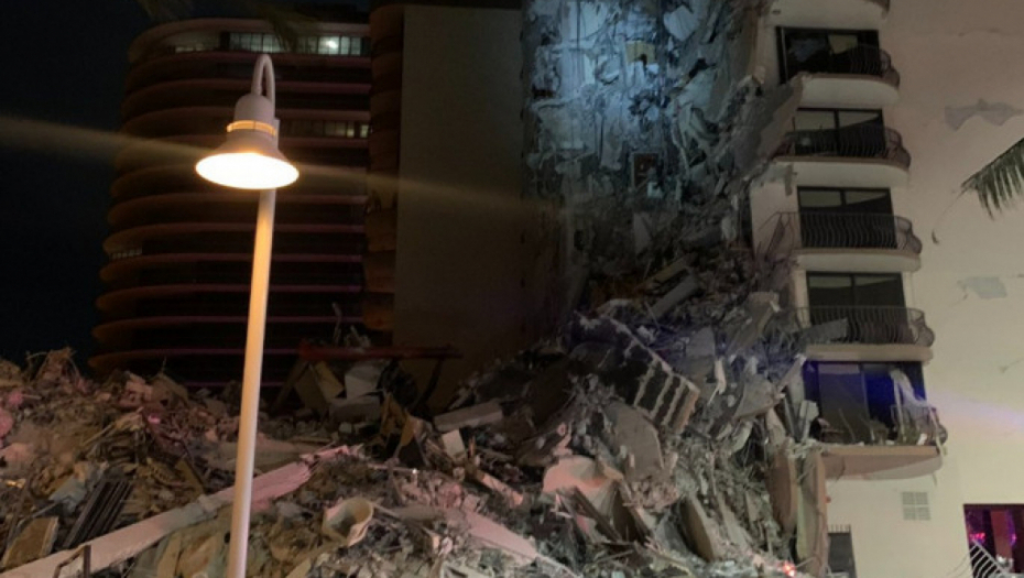 TRAGEDIJA U MAJAMIJU Srušila se dvanaestospratnica, spasilačke ekipe vrše potragu u ruševinama