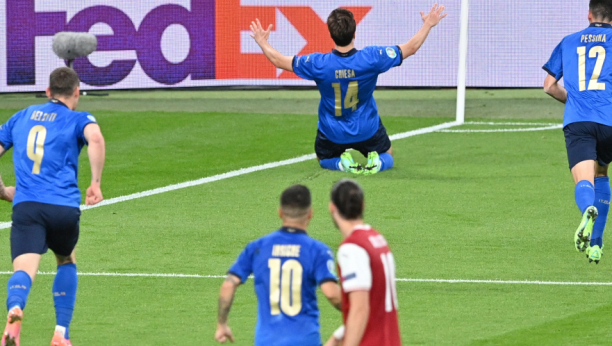 MANĆINIJEVI DŽOKERI DONELI POBEDU "AZURIMA"! Italija u produžecima slomila Austriju i plasirala se u četvrtfinale!