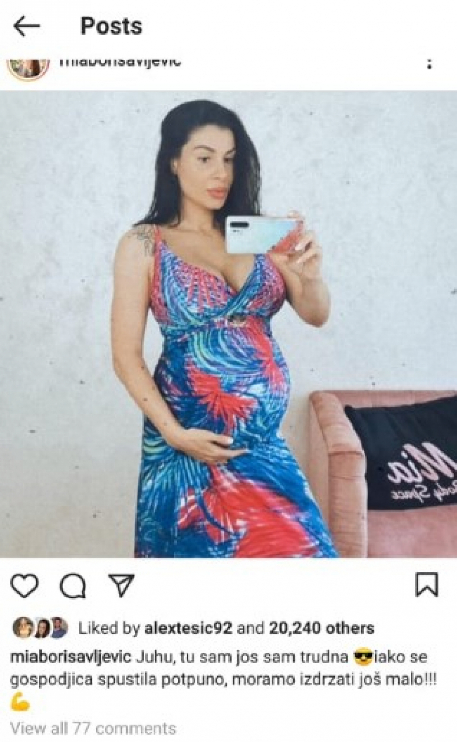 ODBROJAVANJE JE POČELO Se*si trudnica Mia Borisavljević spremna za porođaj, beba je sad u pravom položaju (VIDEO)