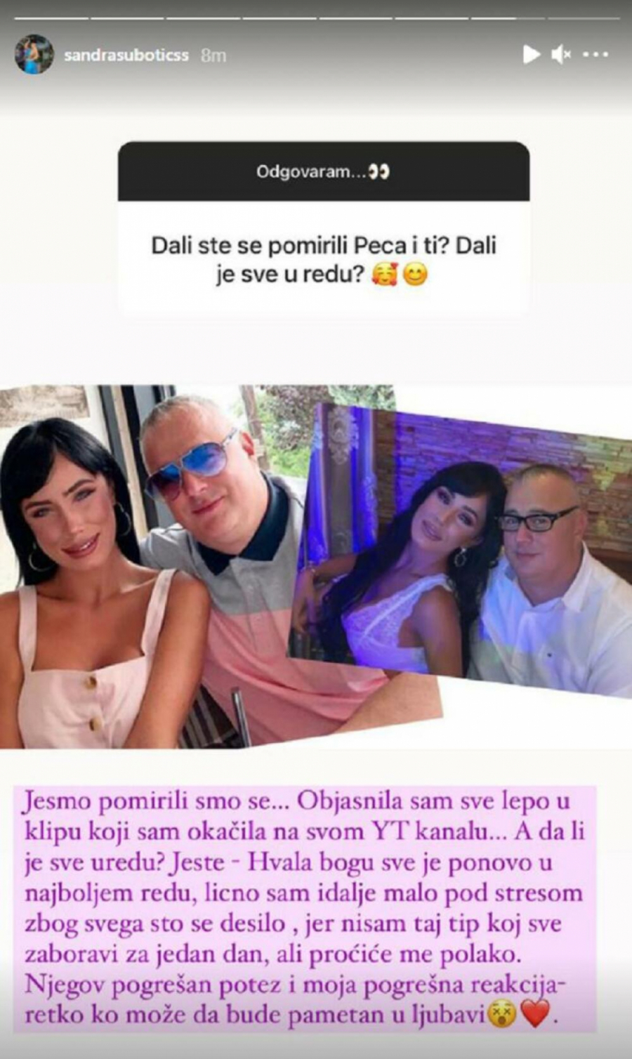NJEGOV POGREŠAN POTEZ! Aleksandra Subotić otkrila nove detalje pomirenja sa Pecom, još uvek je pod stresom i priznaje jednu stvar (FOTO)