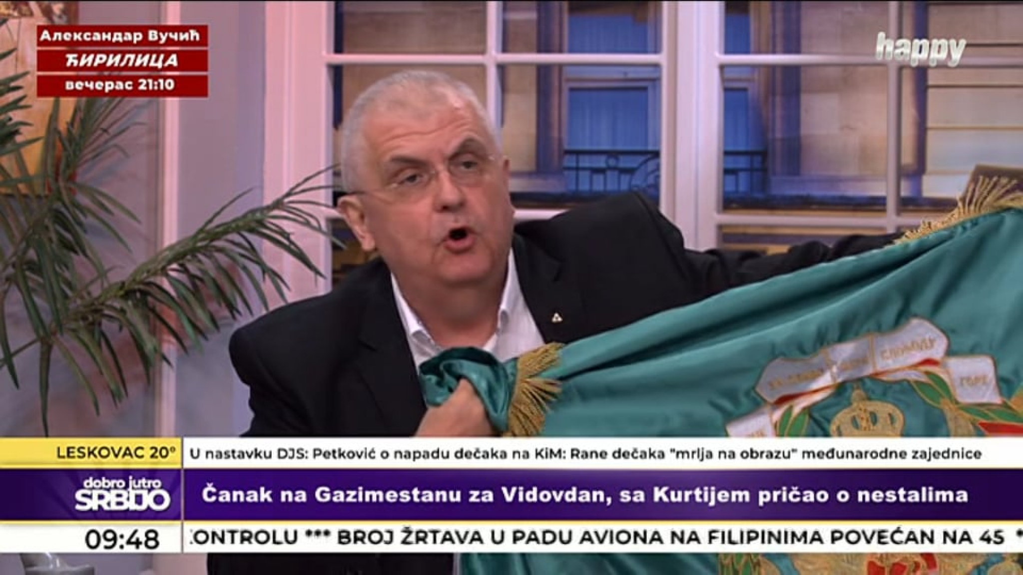 NOVA PROVOKACIJA U JUTARNJEM Čanak doneo komitsku zastavu, ali onda se ukazala srpska trobojka (FOTO)