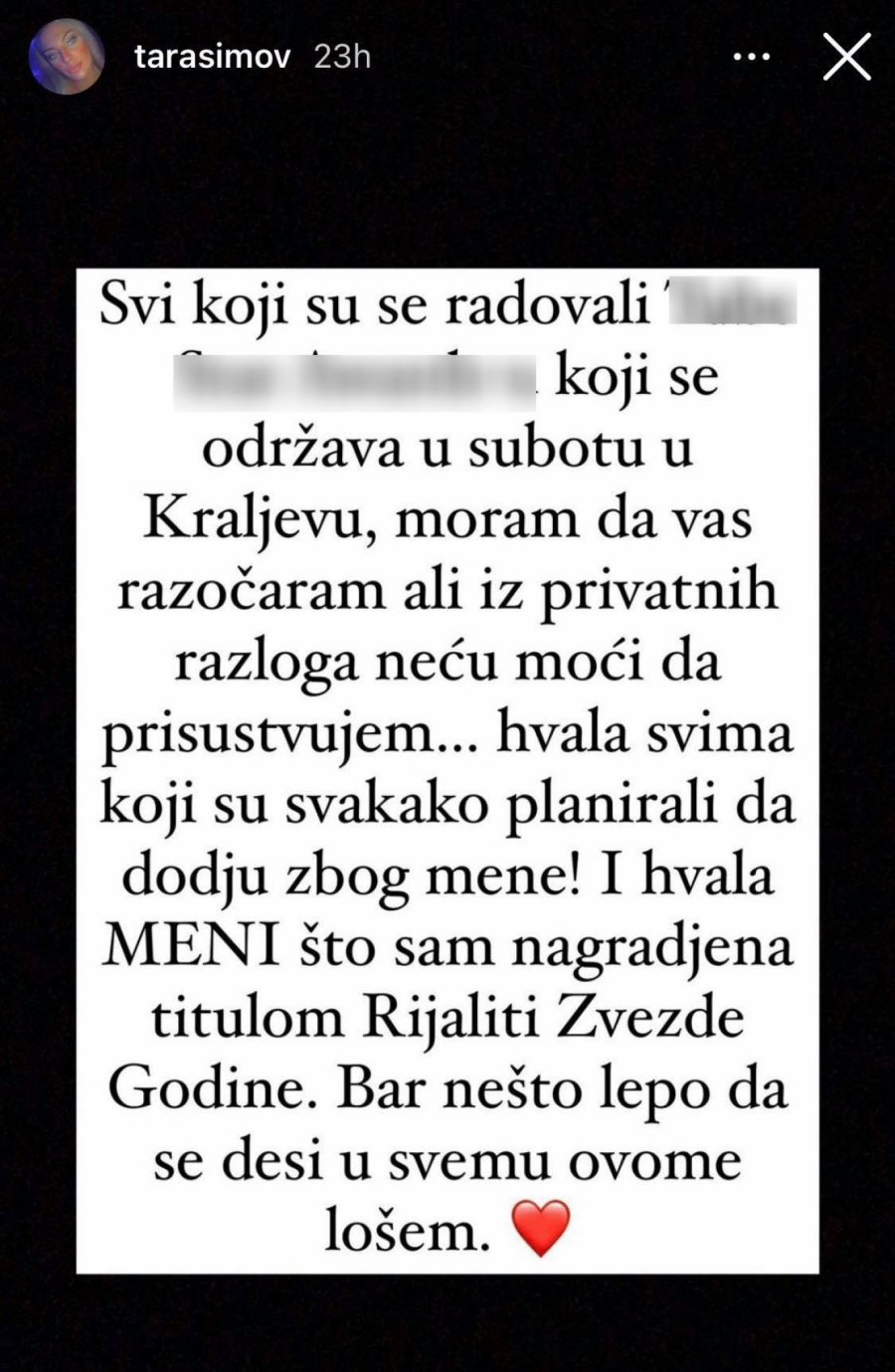 TARA IPAK DOLAZI NA SUPERFINALE ZADRUGE 4? Ša ni ne sluti da će se sresti 