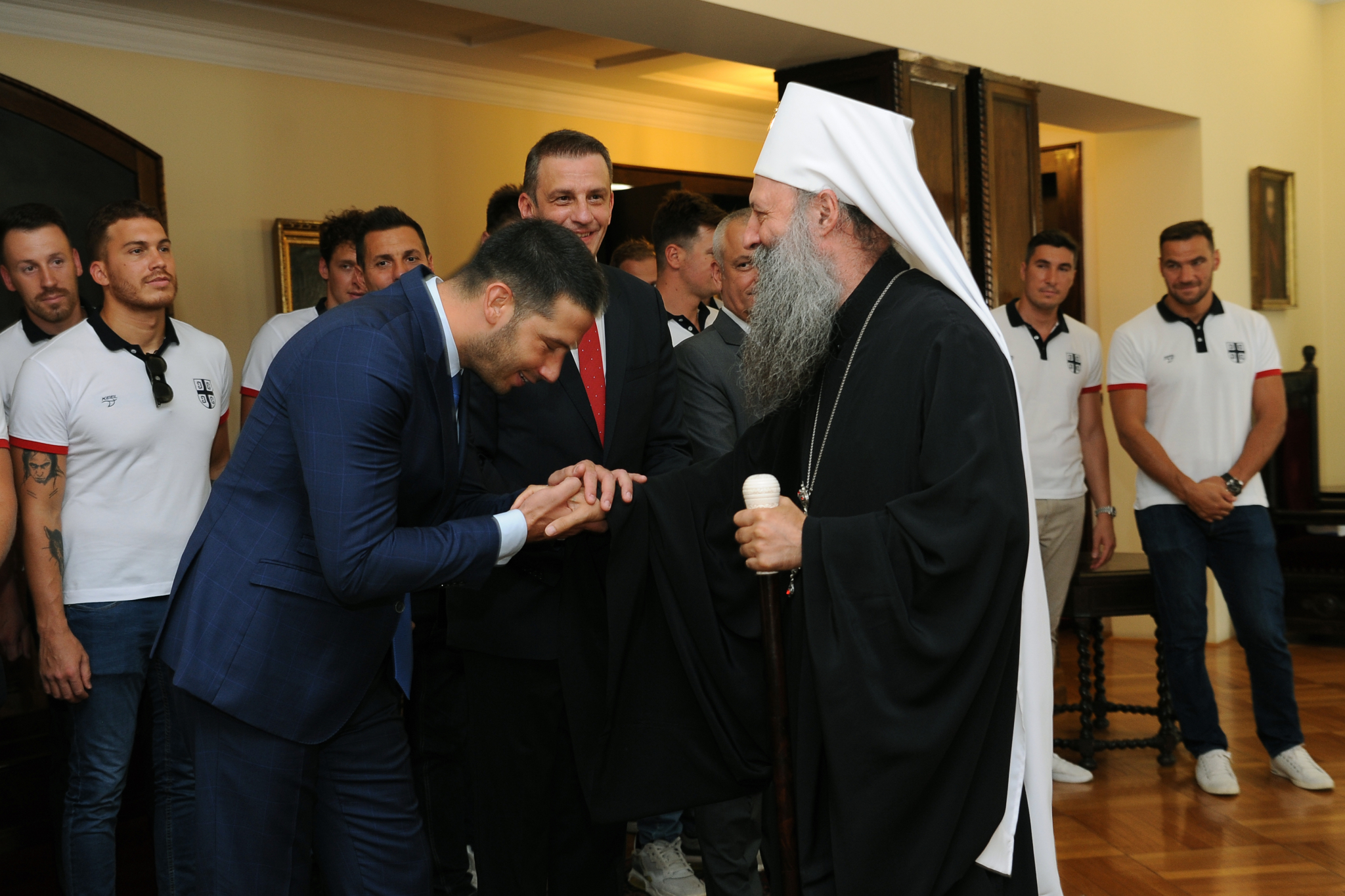 Patrijarh blagoslovio vaterpoliste pred Olimpijske igre (FOTO)