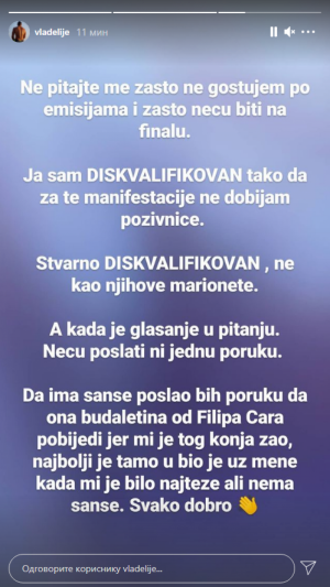 OTKRIO KO MU JE FAVORIT! Oglasio se Tomović pred finale Zadruge i žestoko opleo po produkciji, a ovo je razlog zašto ne dolazi u Šimanovce (FOTO)