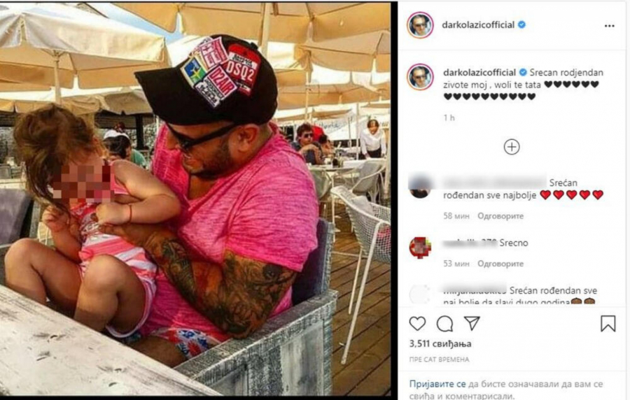 DARKO LAZIĆ ČESTITAO ĆERKI LORENI ROĐENDAN! Pevač naslednici uputio reči kojima joj je pokazao koliko mu znači (FOTO)