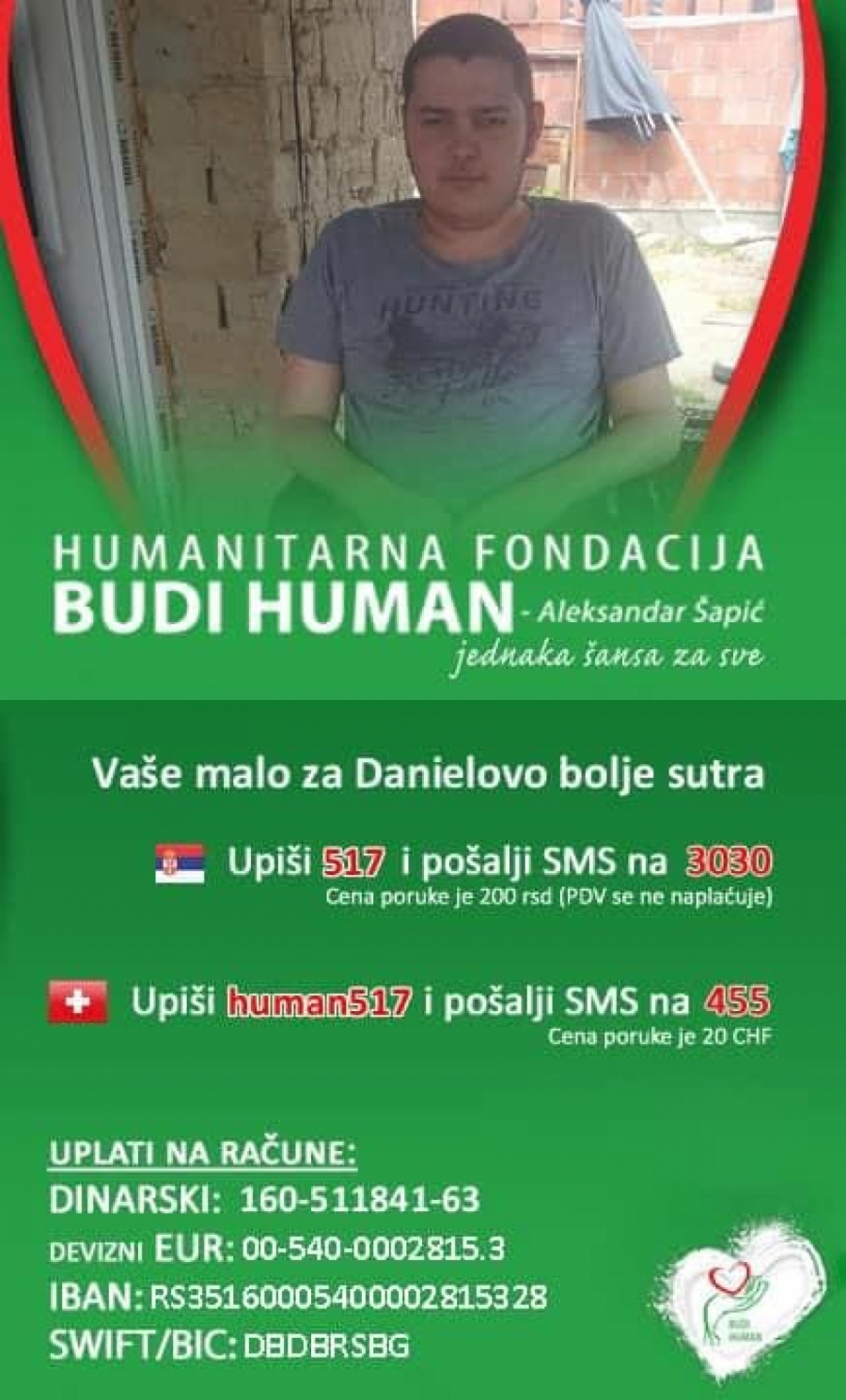 BUDI HUMAN Pomozimo Eriku i Danielu koji su u kolicima, bolest brzo napreduje, otac im je srčani bolesnik! (FOTO)