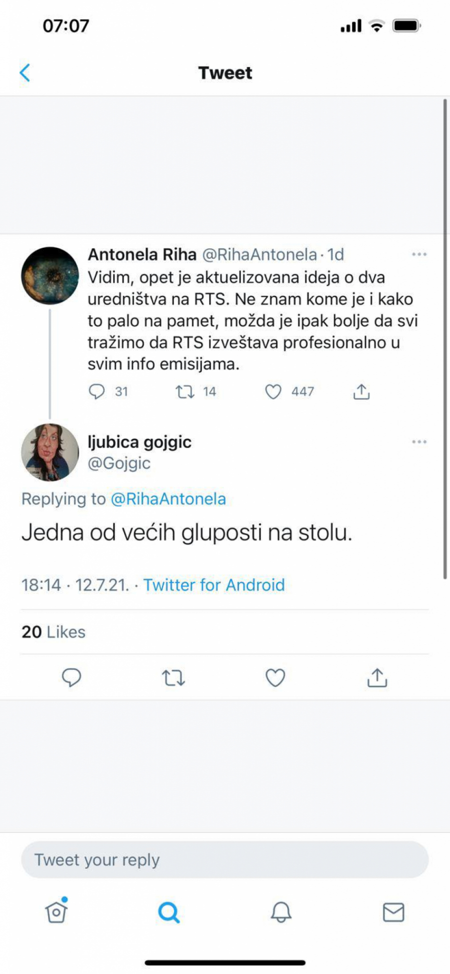 NOVINARI SAGLASNI Đilasova ideja o uređivanju RTS je jedna od većih gluposti koje su predložene!