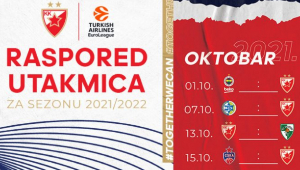 CRVENO-BELI "POLEĆU" IZ ISTANBULA! Evroliga objavila kalendar za nerednu sezonu! (FOTO)