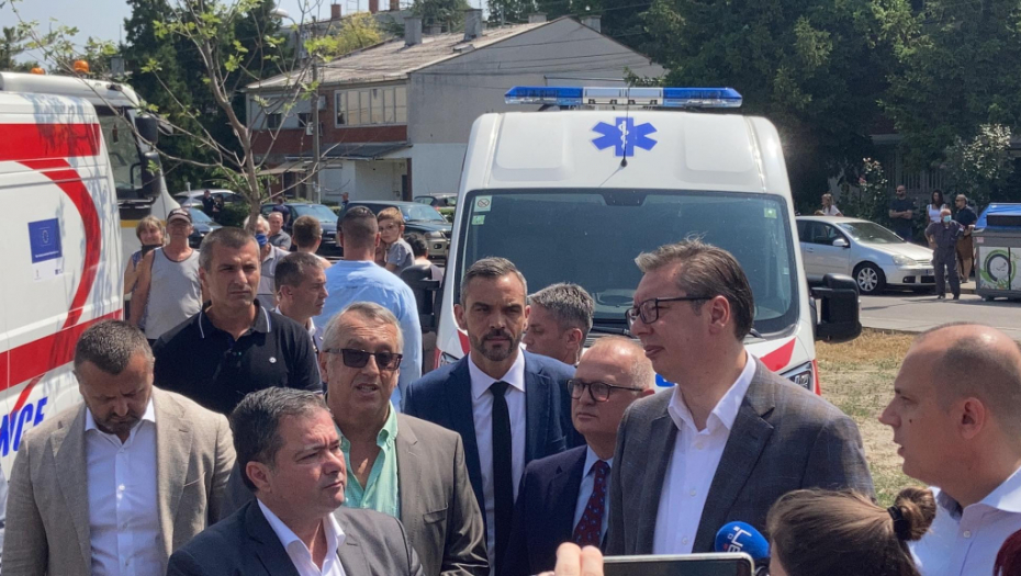 Predsednik Srbije Aleksandar Vučić prisustvuje danas otvaranju Zdravstvene stanice Borča u okviru Doma zdravlja "Dr Milutin Ivković" Palilula.