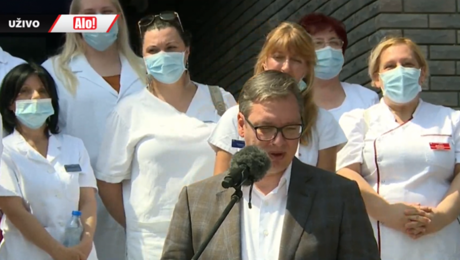 Vučić na otvaranju novog Doma zdravlja u Borči