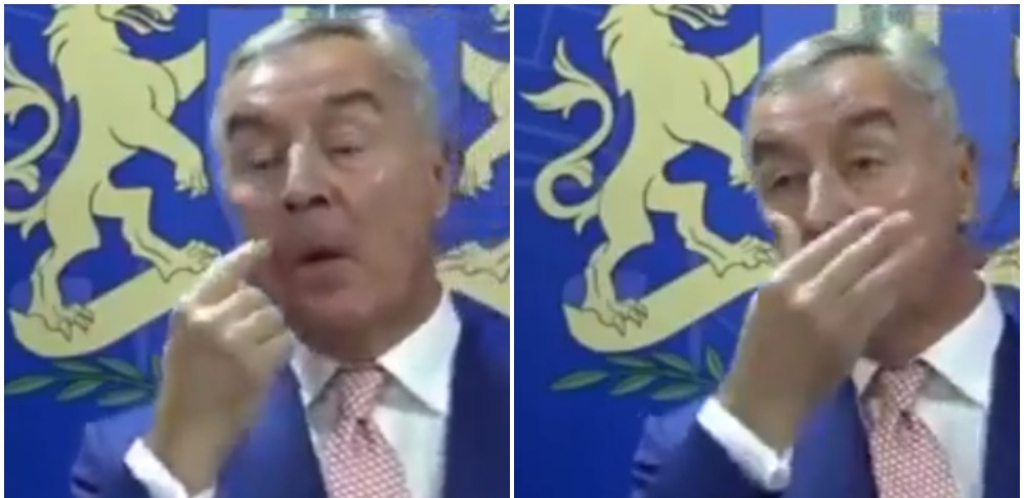LOŠA ROBA ILI PSIHIČKI PROBLEMI? Milo Đukanović loše, sve mu je gore, pogledajte ove tikove! Znoji se više po glavi nego pod pazuhom! (VIDEO)