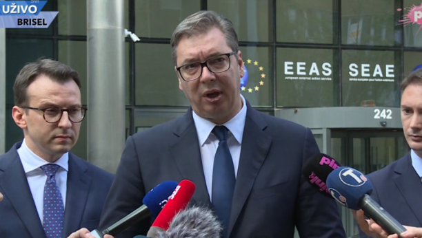 VUČIĆ IZ BRISELA Veoma sam zabrinut... (VIDEO)