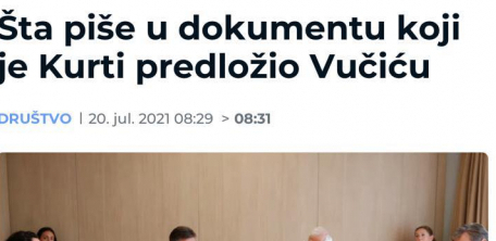 ĐILASOV SAJT NASTAVLJA DA PODRŽAVA KURTIJA Promovišu tzv. deklaraciju kojom se Srbija tera da prizna lažnu državu! (FOTO)